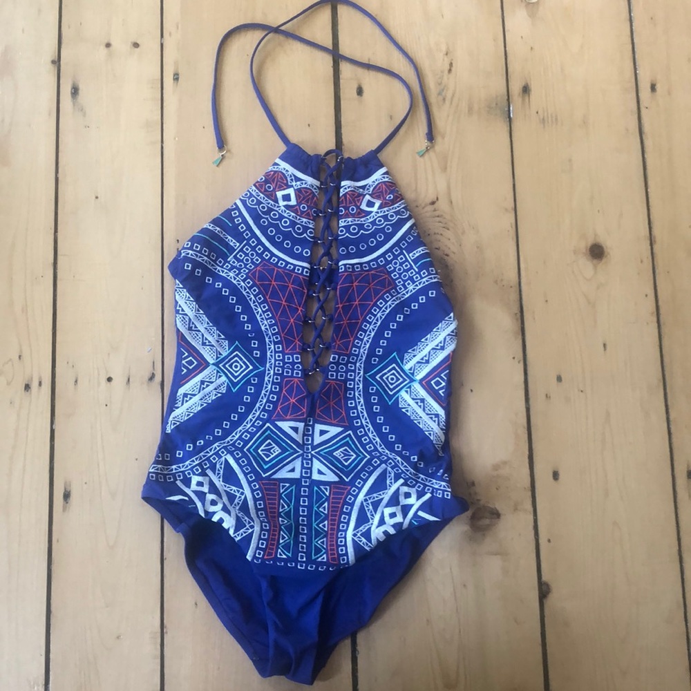 One piece halter swim suit